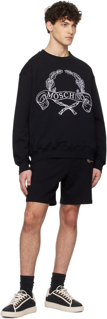 Mikina Moschino Moschino Laurel Crown Logo Sweatshirt Čierna | 251ZZA170502281555, 3