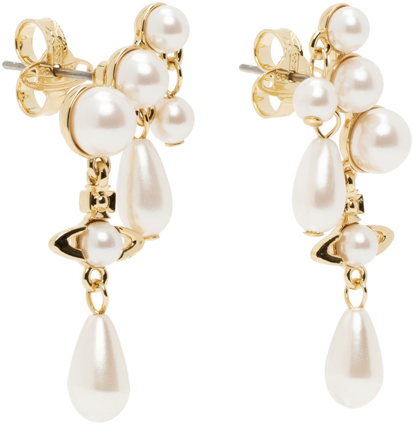 Náušnice Vivienne Westwood Vivienne Westwood Marybeth Pearl Drop Earrings Metalická | 6202015M-02R107-CN, 1