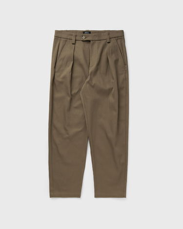 Nohavice A.P.C. A.P.C. Renato Pleated Cropped Trousers Hnedá | COFCO-H08428-BAG, 1