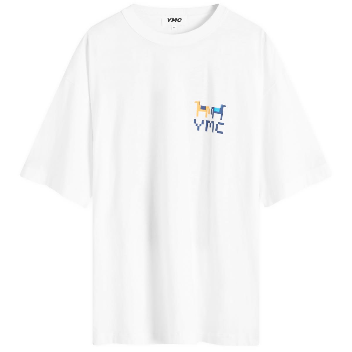 Tričko YMC Triple Quilt Graphic T-Shirt Biela | P6XAJ-10, 0