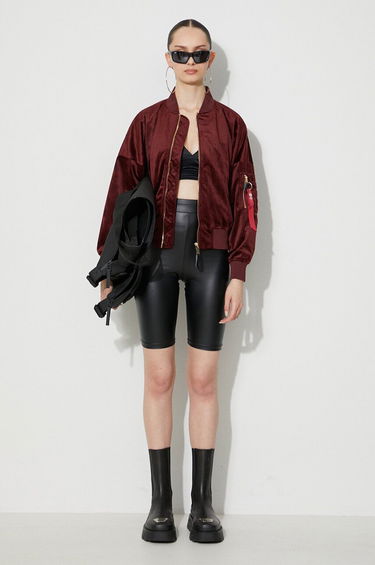 Bomber bunda Alpha Industries Bomber Jacket Women Velvet Červená | 106002.184, 1