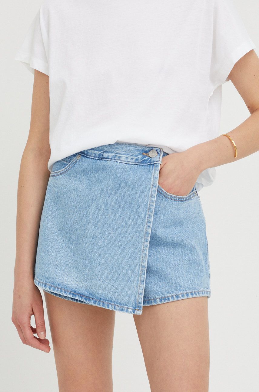 Sukňa Levi's Levi's High Waist Denim Wrap Skirt Modrá | A3534.0000, 0