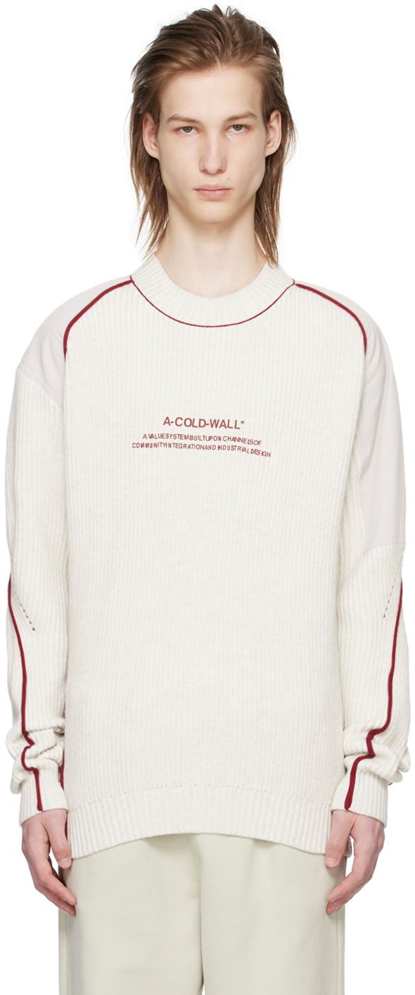 Sveter A-COLD-WALL* Dialogue Sweater Biela | ACWMK158