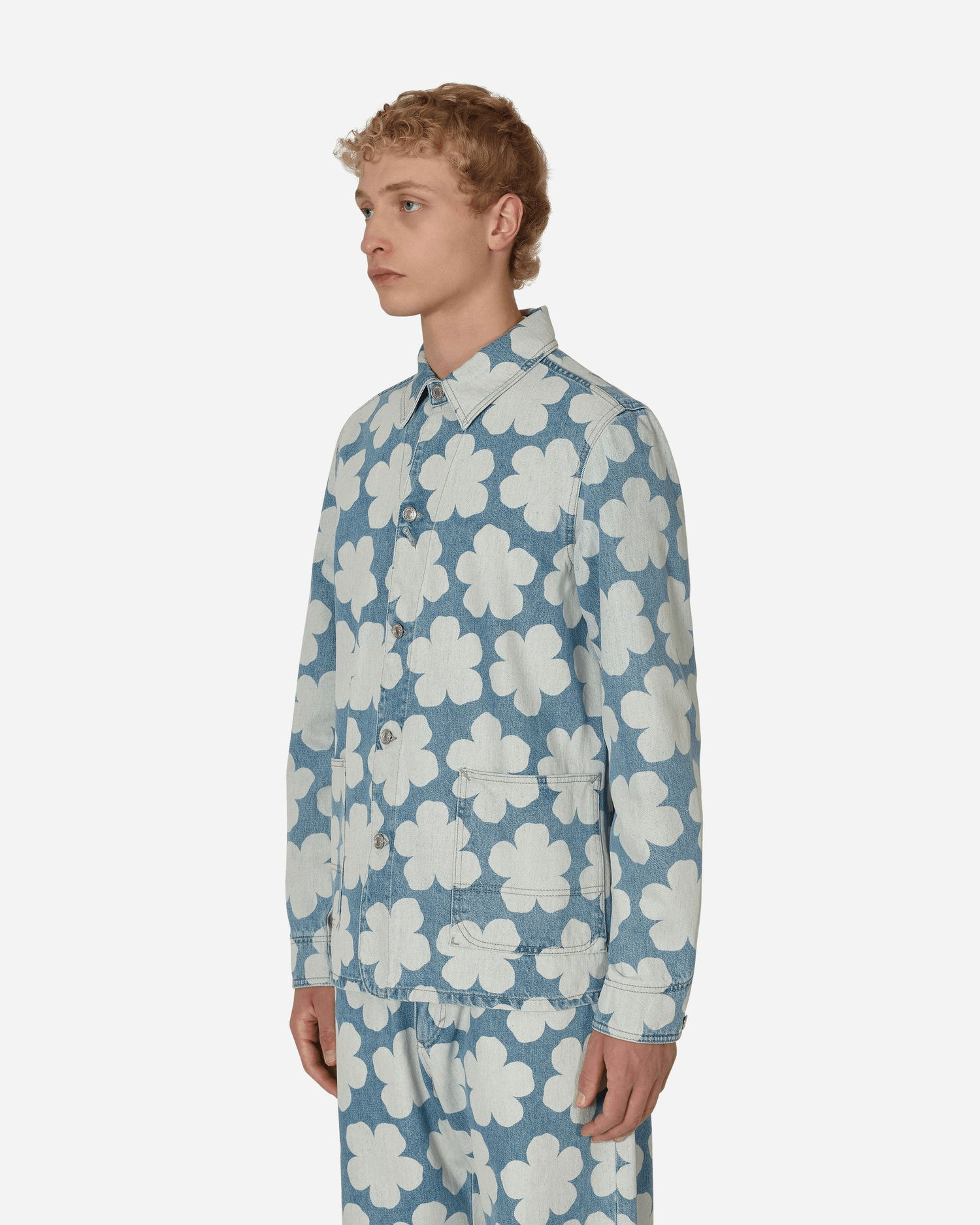Bunda KENZO Printed Workwear Denim Jacket Rôznofarebný | FC65DV1019GP 64, 1