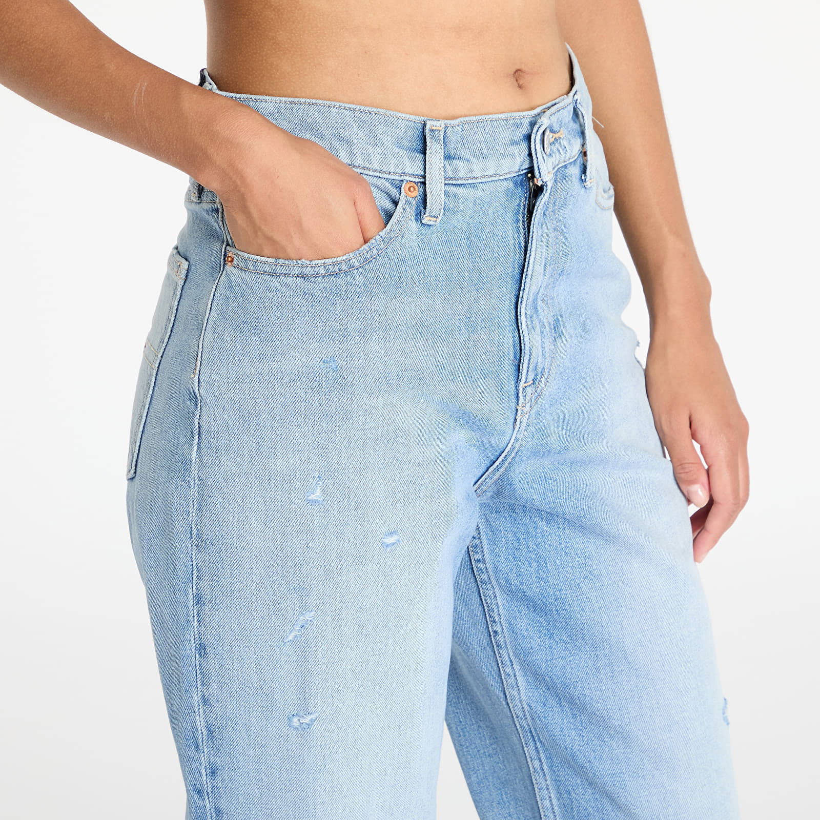 Izzie Hgh Slim Straight Jeans Denim