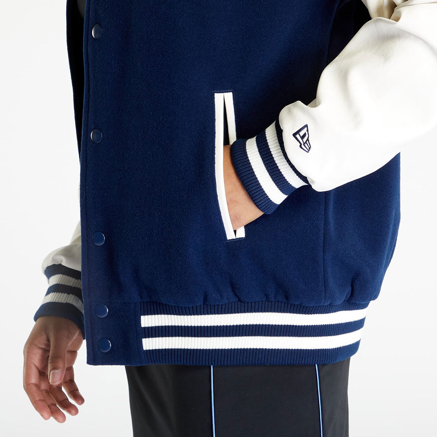 Bunda New Era New York Yankees Heritage Varsity Jacket Navy | 60332221, 1