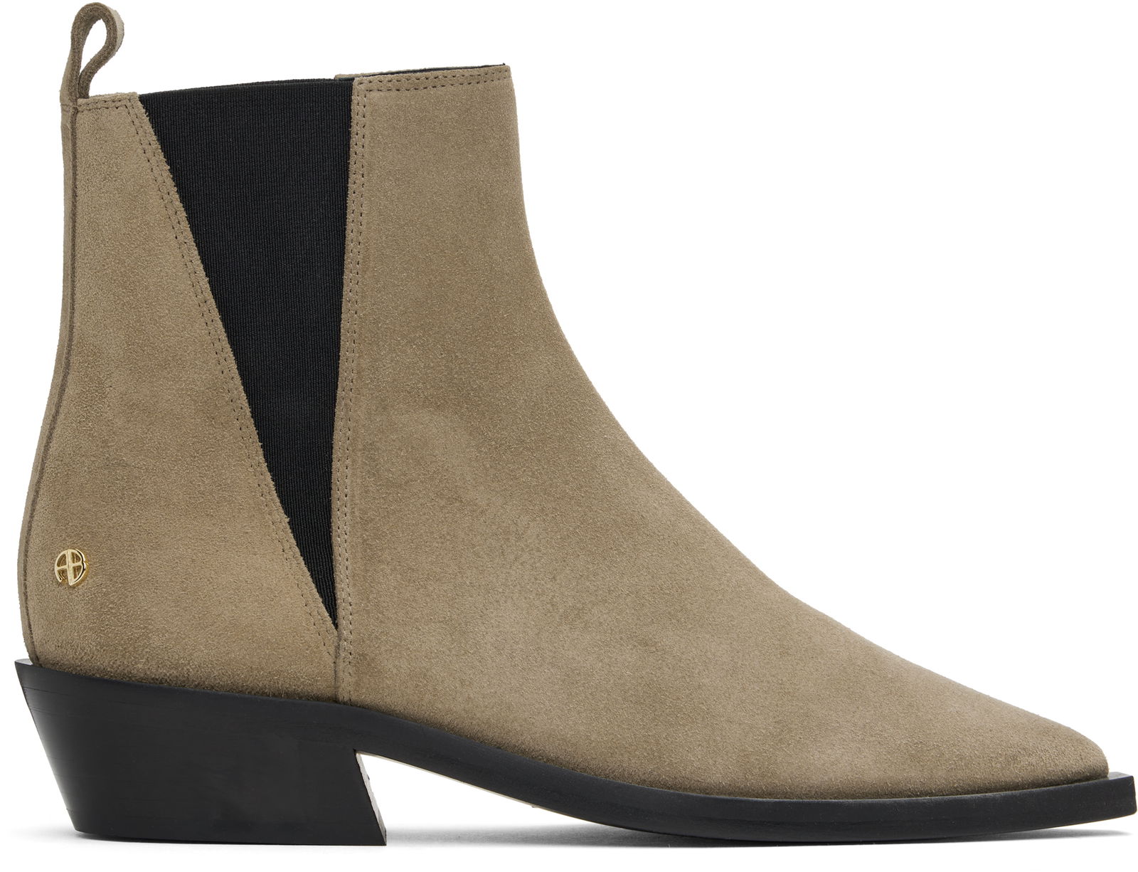 Anine Bing Bekah Suede Flat Ankle Boots