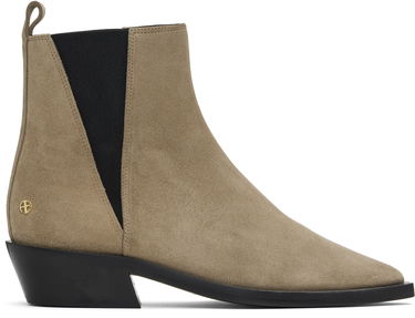 Oblečenie Anine Bing Anine Bing Bekah Suede Flat Ankle Boots Béžová | A-14-10197-TPU1, 0