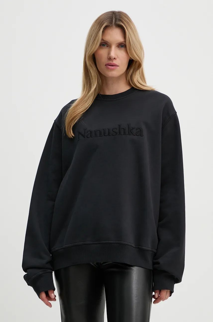 Black Remy Relaxed-Fit Sweatshirt