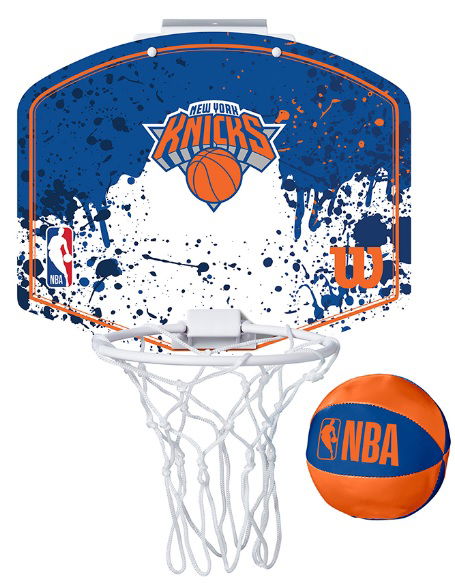 Športový doplnok Wilson Tennis New York Knicks NBA Team Mini Hoop Modrá | wtb1302ny