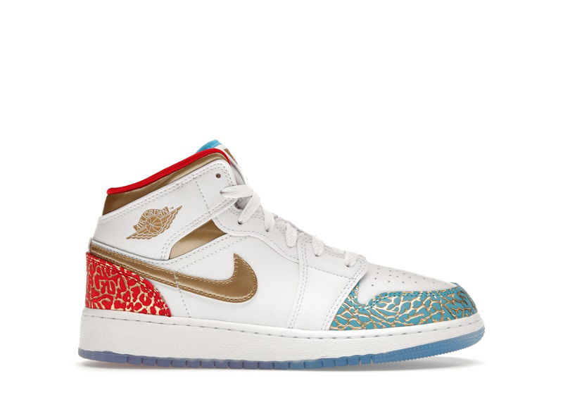 Tenisky a topánky Jordan Air Jordan 1 Mid NC to Chicago Biela | FB2212-100, 0