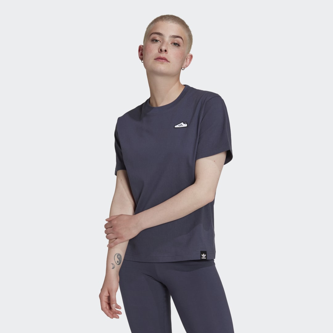 Tričko adidas Originals Embroidery Tee Navy | IB5072, 0