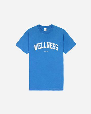 Tričko Sporty & Rich Wellness Ivy T-Shirt Modrá | TS856RB, 0