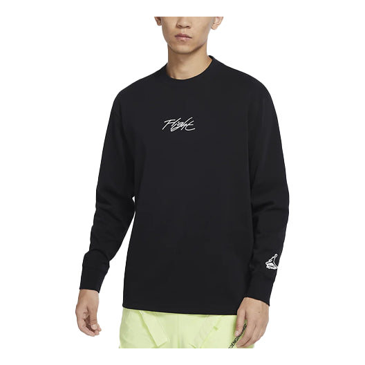 Sveter Jordan Jordan Flight Essentials Loose Fit Long Sleeve T-Shirt Čierna | DN4428-010