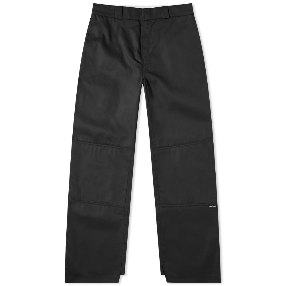 Nohavice Palm Angels Waistband Logo Chino Pant Black/Brown Čierna | PMCG003S23FAB0011060, 0