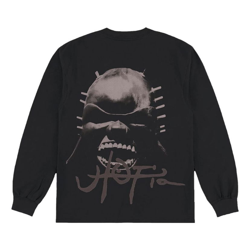 Tričko Cactus Jack by Travis Scott Travis Scott Utopia A1 Long Sleeve T-Shirt Čierna | TSUT-BS11