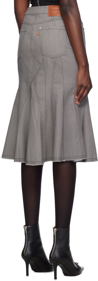 Sukňa Miaou Miaou Gaudi Midi Skirt Šedá | 4004HBTHYP, 2