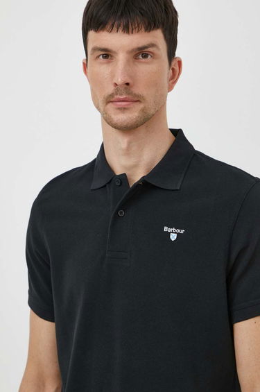 Polo tričko Barbour Barbour Polo Shirt MML0358 Čierna | MML0358, 0