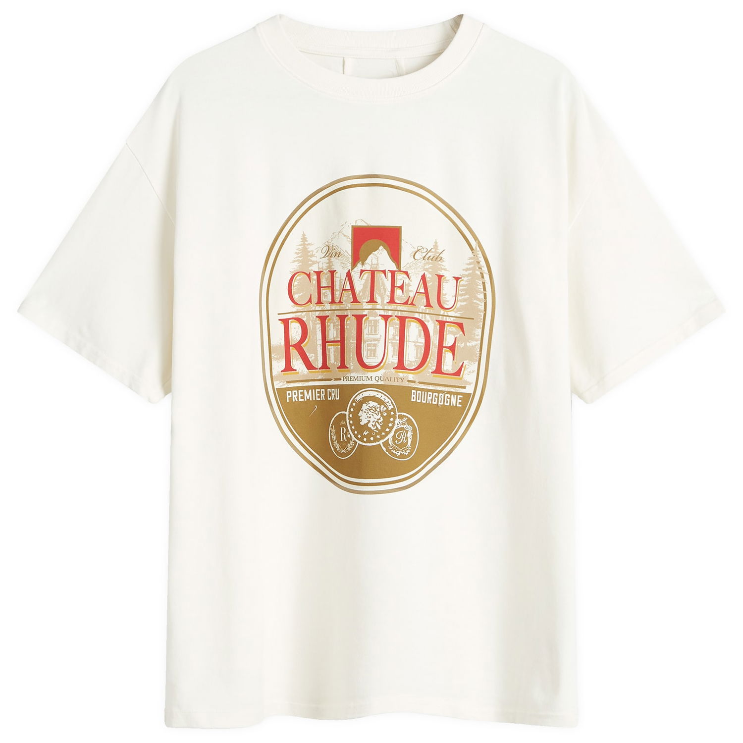 Tričko Rhude Premier Cru T-Shirt Large Biela | RHFW24TT110120241, 0