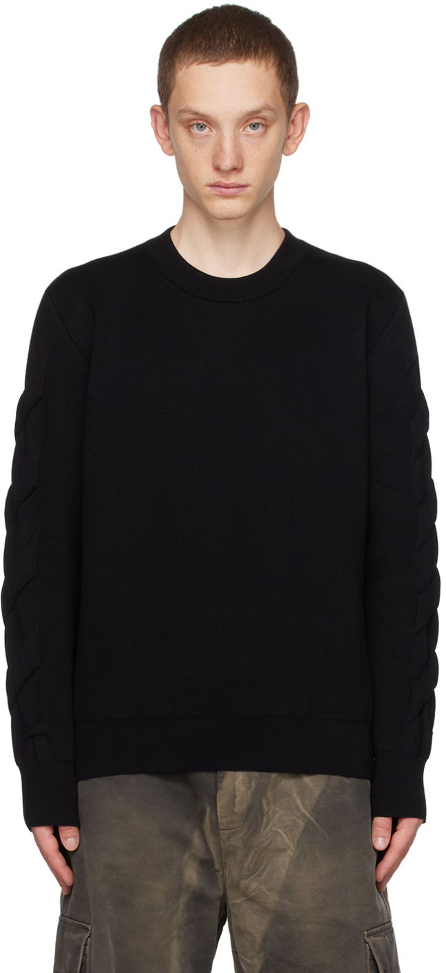 Sveter Off-White Black 3D Diags Sweater Čierna | OMHE166F23KNI0011000, 0
