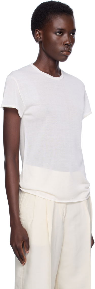 Tričko TOTEME TOTEME Silk T-Shirt Čierna | 252-WRT0476-YA0173, 4