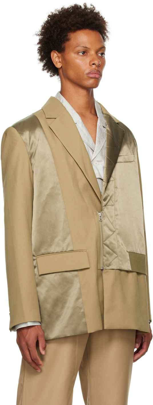 Bunda Feng Chen Wang Feng Chen Wang Layered Blazer Béžová | FMF14JK39, 1