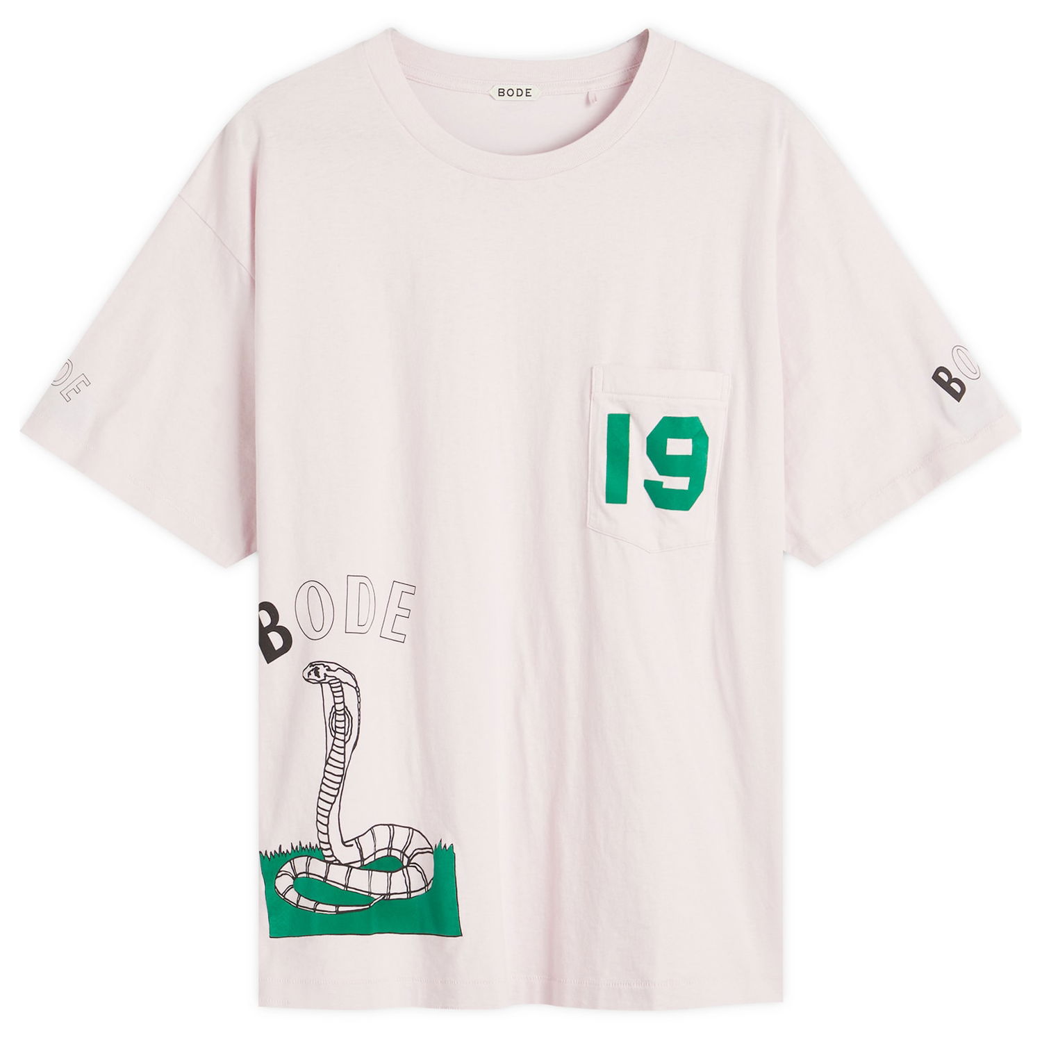 Tričko Bode BODE Cobra Graphic T-Shirt, Size Large Ružová | MRS25CS010-PNK, 1