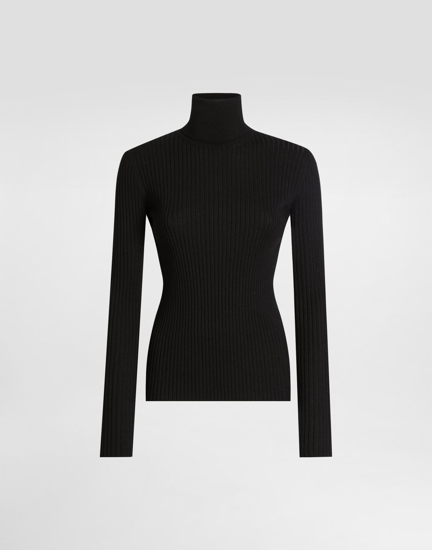 Sveter Dolce & Gabbana Dolce & Gabbana Wool Ribbed Turtleneck Pullover Čierna | FXW34TJDVDCN0000, 0