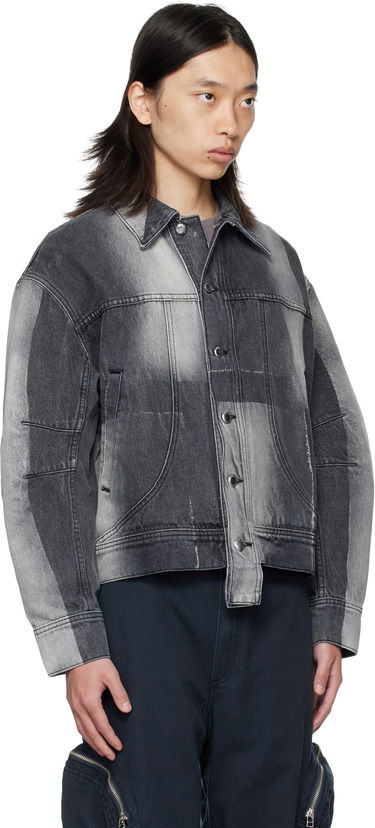 Bunda Eckhaus Latta Eckhaus Latta 'El Jacket Redux' Denim Jacket Šedá | 1224-EL-PF25-SF, 1