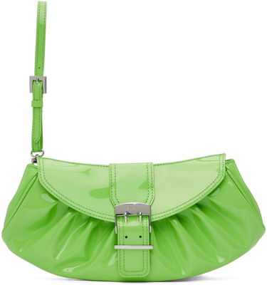 Kabelka BY FAR BY FAR Glami Ruched Clutch Zelené | 23CRGLAUFRGPMED, 0