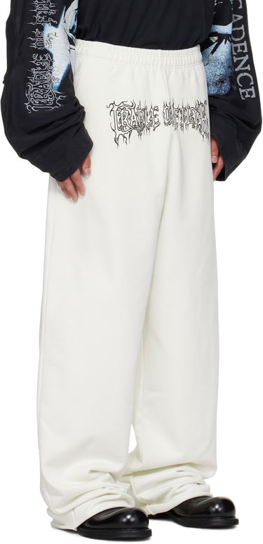 Tepláky VETEMENTS Vetements Cradle Of Filth Logo Sweatpants Biela | UCF76SP100I, 1