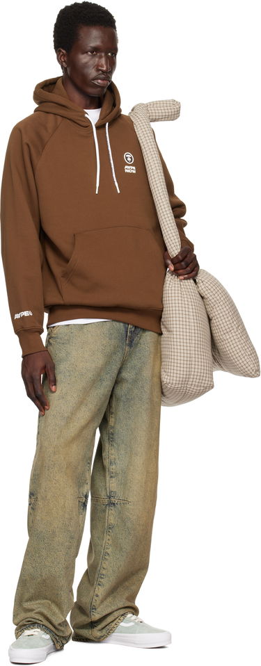 Mikina AAPE by A Bathing Ape AAPE by A Bathing Ape 'AAPE Now' Hoodie Hnedá | AAPSWMB324XXNBWX, 3
