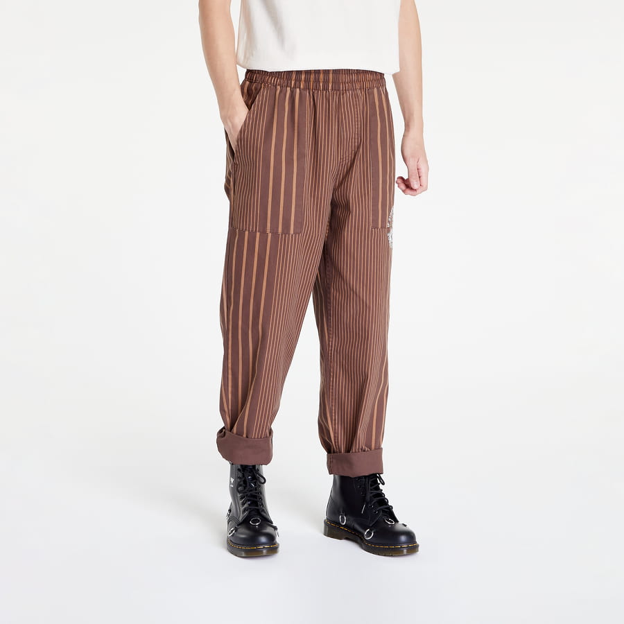 Nohavice Pleasures Optics Easy Pant Hnedá | P22W035 BROWN, 0