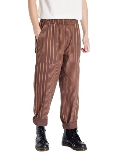 Nohavice Pleasures Optics Easy Pant Hnedá | P22W035 BROWN