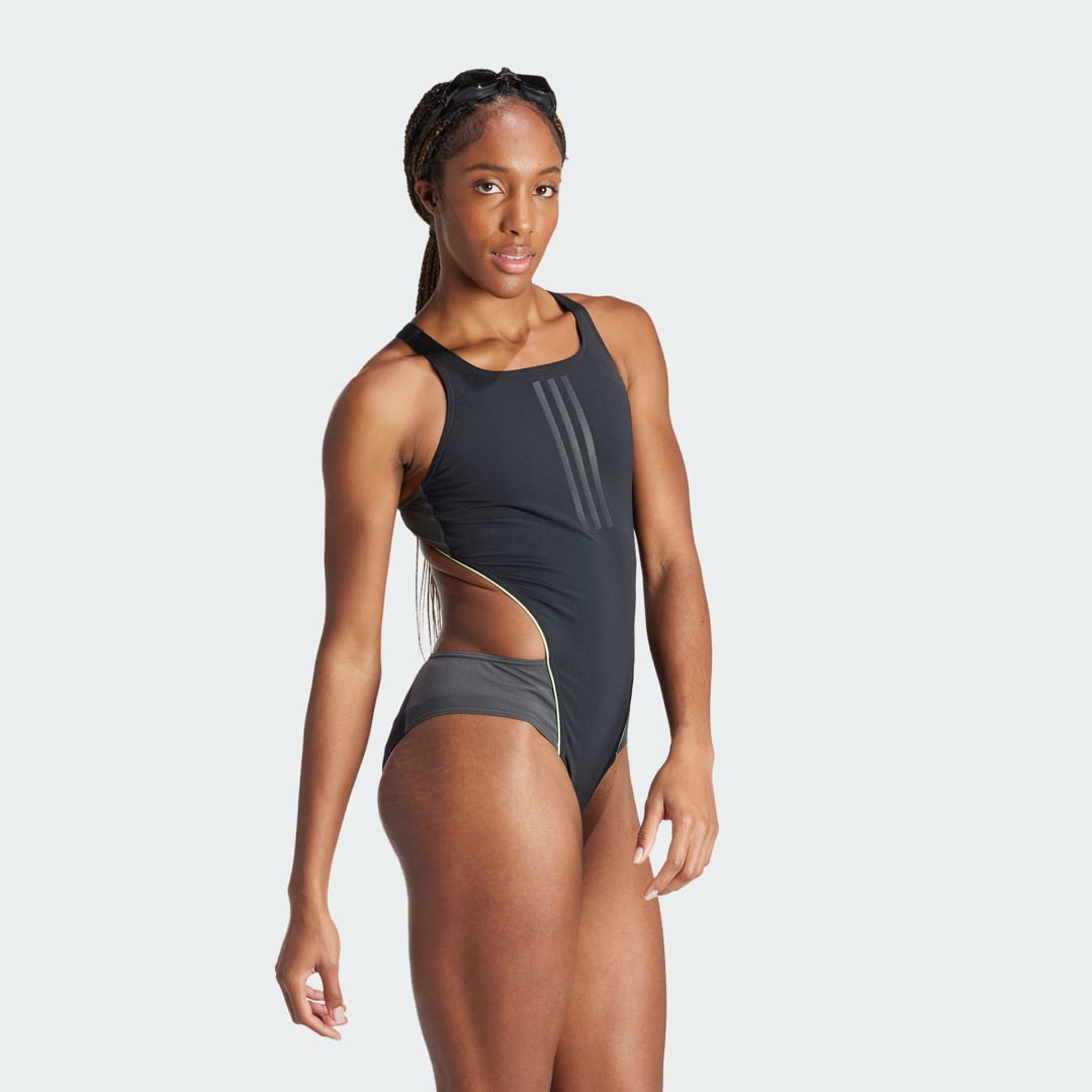 Extra-Long-Life 3-Stripes Swimsuit