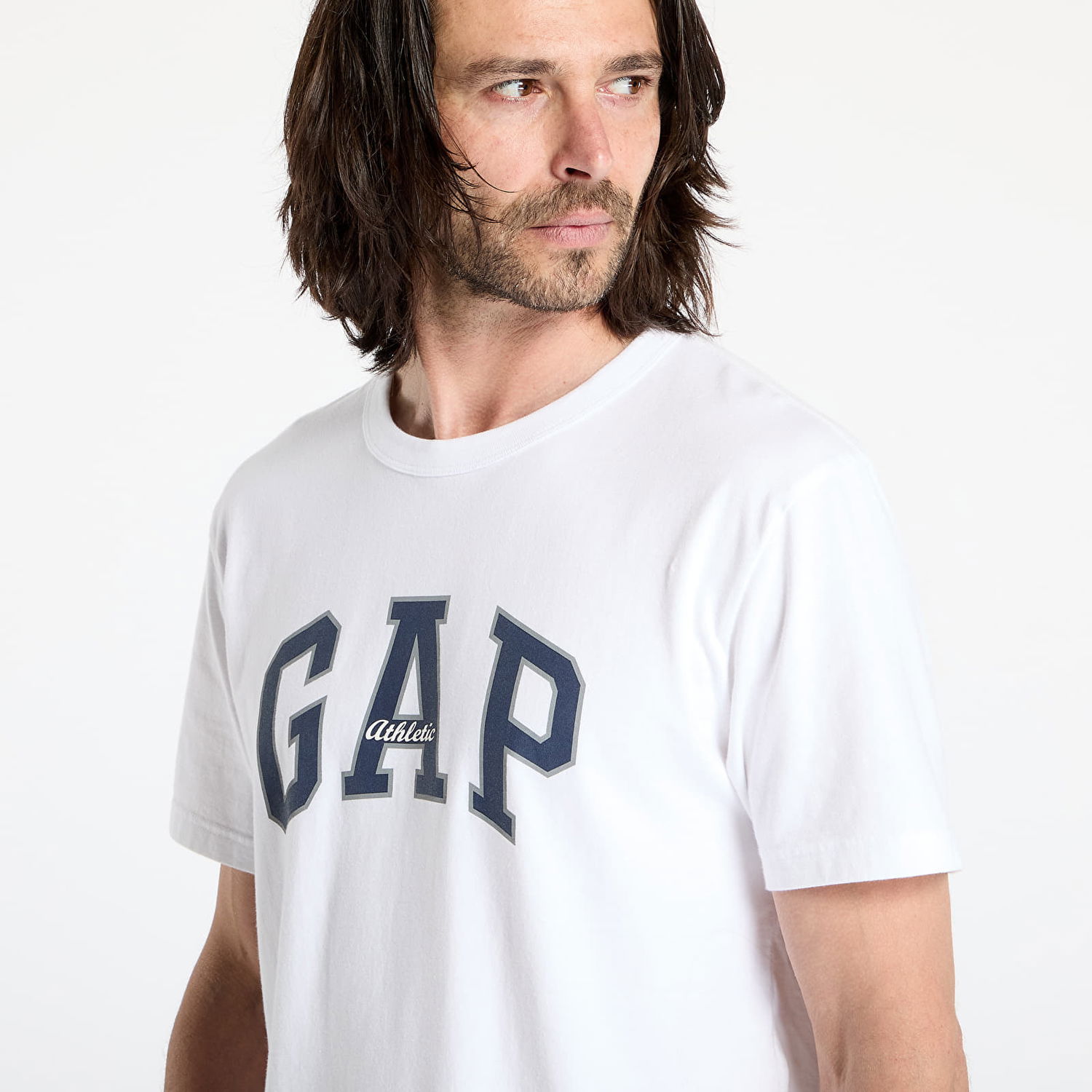 Tričko GAP Men's GAP Athletic Logo T-Shirt Biela | 797924-02, 1