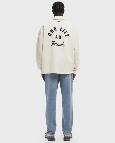 Polo tričko ØLÅF Olaf Varsity Polo Sweatshirt Biela | M200212-OFF-WHITE, 1