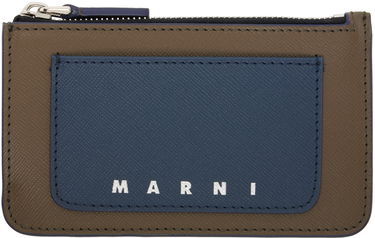 Peňaženka Marni Saffiano Leather Card Holder Navy | PFMI0080U0 LV520, 0