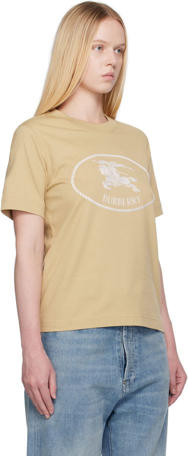 Tričko Burberry Burberry Knight Stamp Cotton T-Shirt Béžová | 8110926, 1