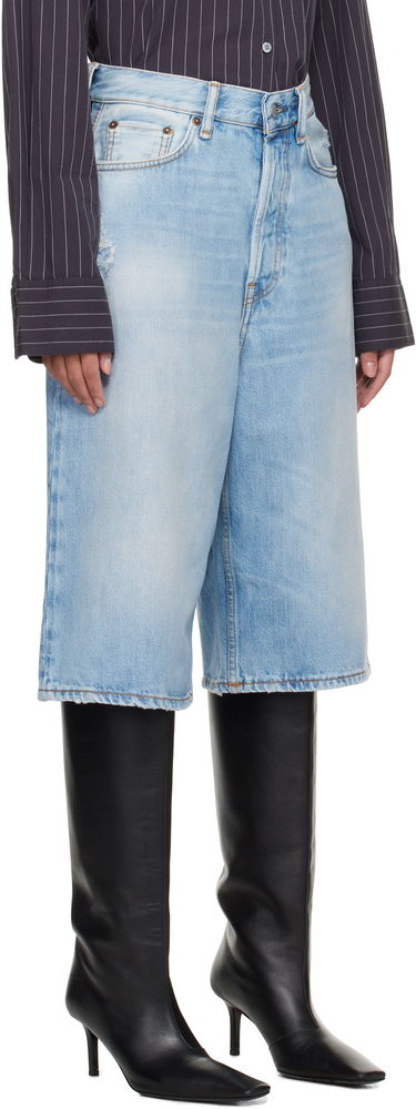 Šortky Acne Studios Acne Studios Loose Fit Denim Shorts Modrá | BE0162-, 4