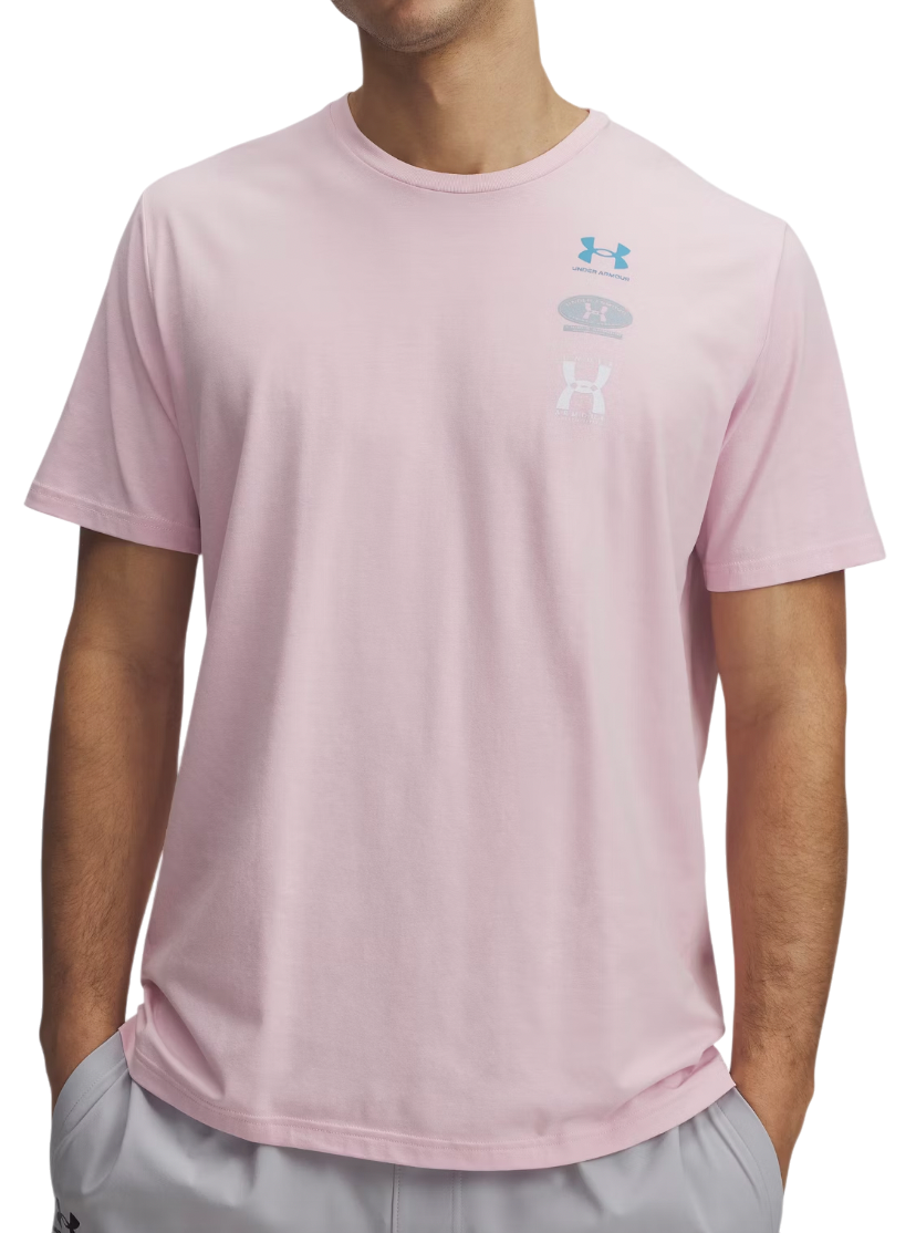 Tričko Under Armour 60/40S EVOL Logo Short Sleeve T-Shirt Ružová | 1390165-647, 0