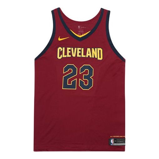 Dres Nike Lebron James Cleveland Cavaliers Icon Edition Authentic Jersey Vínová | 863018-677