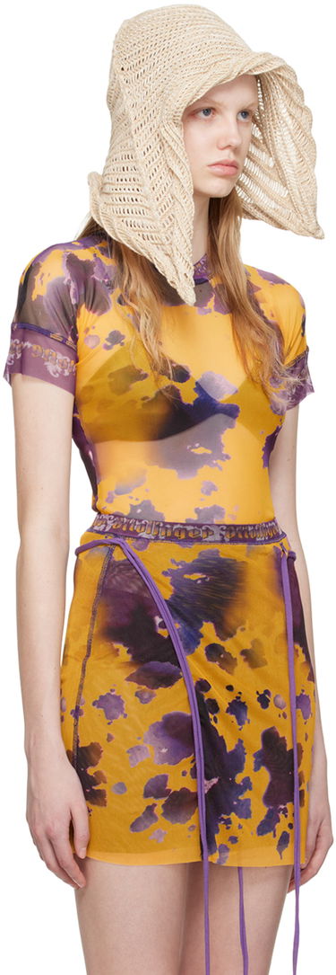 Tričko Ottolinger Ottolinger Exclusive Mesh Tie-Dye T-Shirt Žltá | 100116, 1