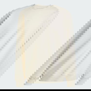 Mikina adidas Performance Premium Essentials Crewneck Sweatshirt Béžová | JD3304, 4