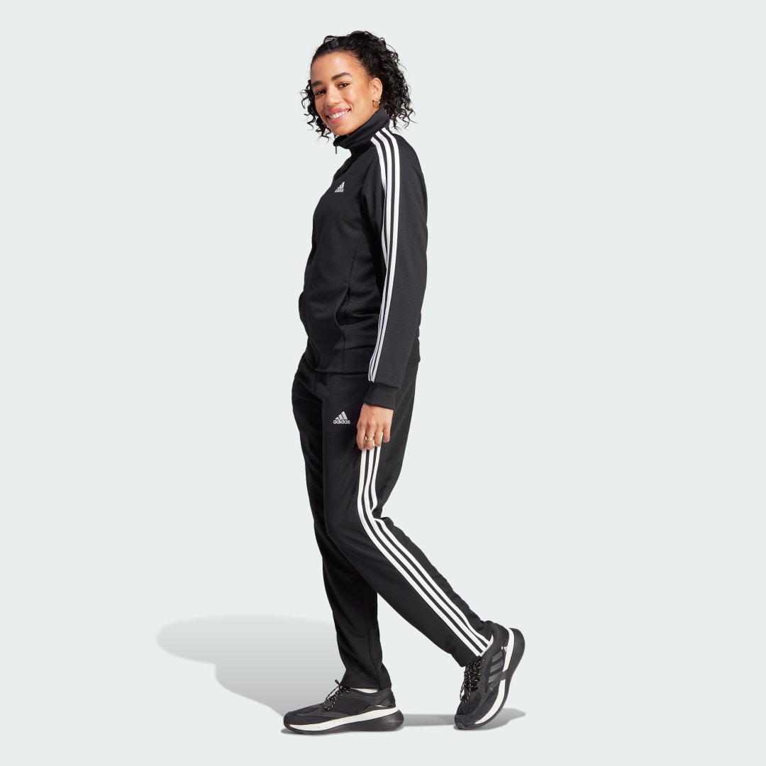 Súprava adidas Performance 3-Stripes Doubleknit Tracksuit Čierna | IJ8790, 0