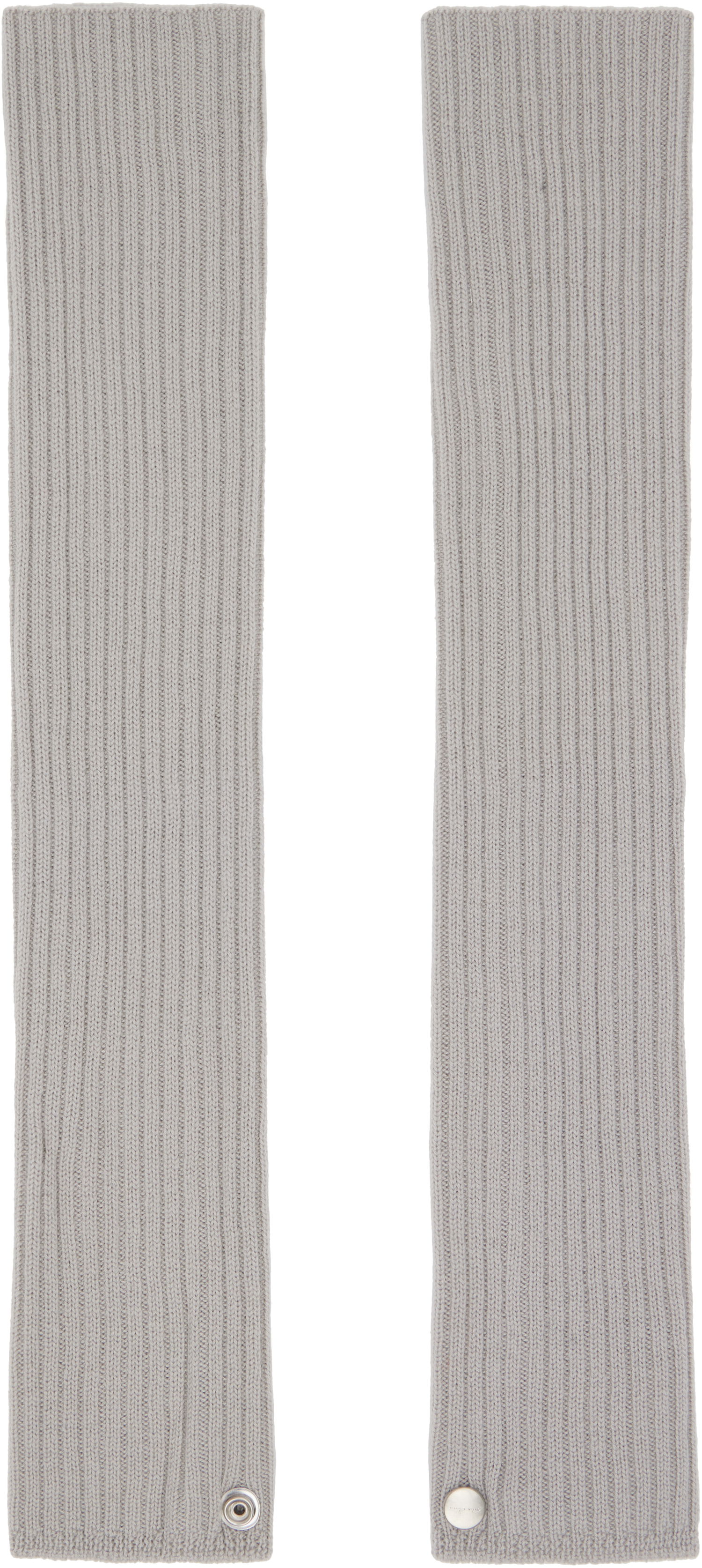 Rukavice Rick Owens Rick Owens Concordians Rasato Knit Arm Warmers Šedá | RP02E4488 M, 0