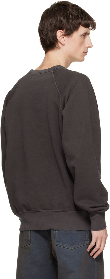 Mikina LES TIEN Heavyweight Binded Neck Raglan Sweatshirt Šedá | CF-1122, 2