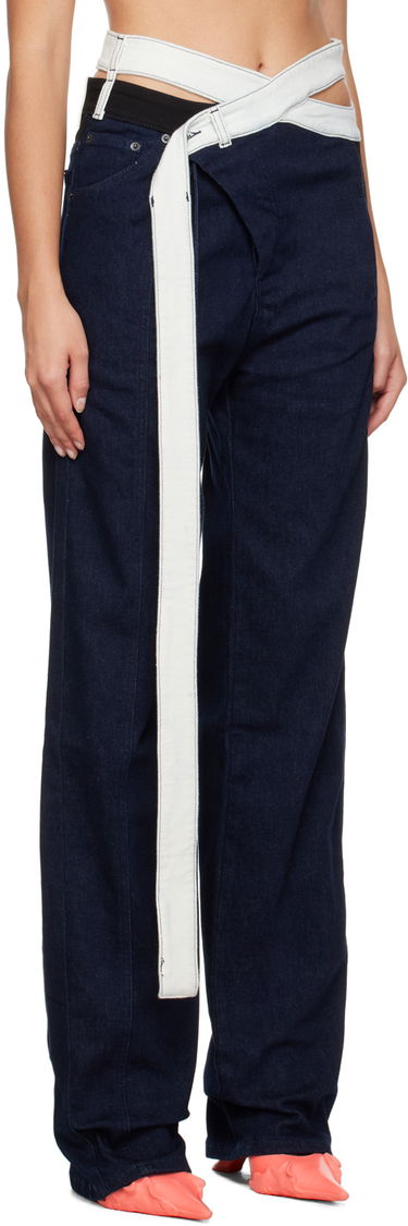Džínsy Ottolinger Ottolinger Triple Wrap Denim Pants Modrá | 1700212, 1
