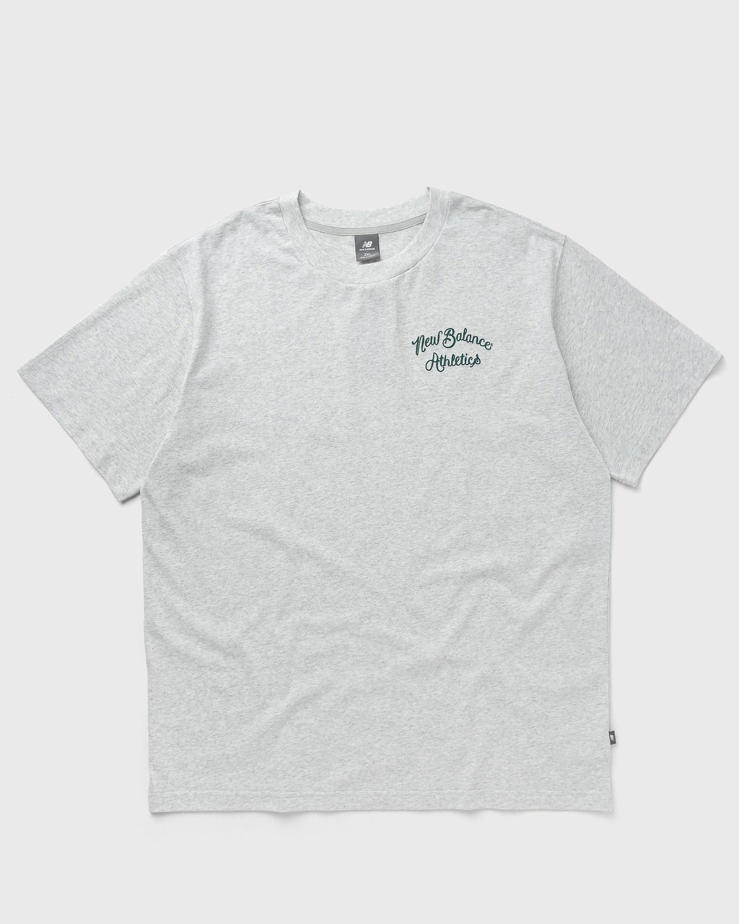 Tričko New Balance Athletics Relaxed League Tee Šedá | MT43556-AHH, 0