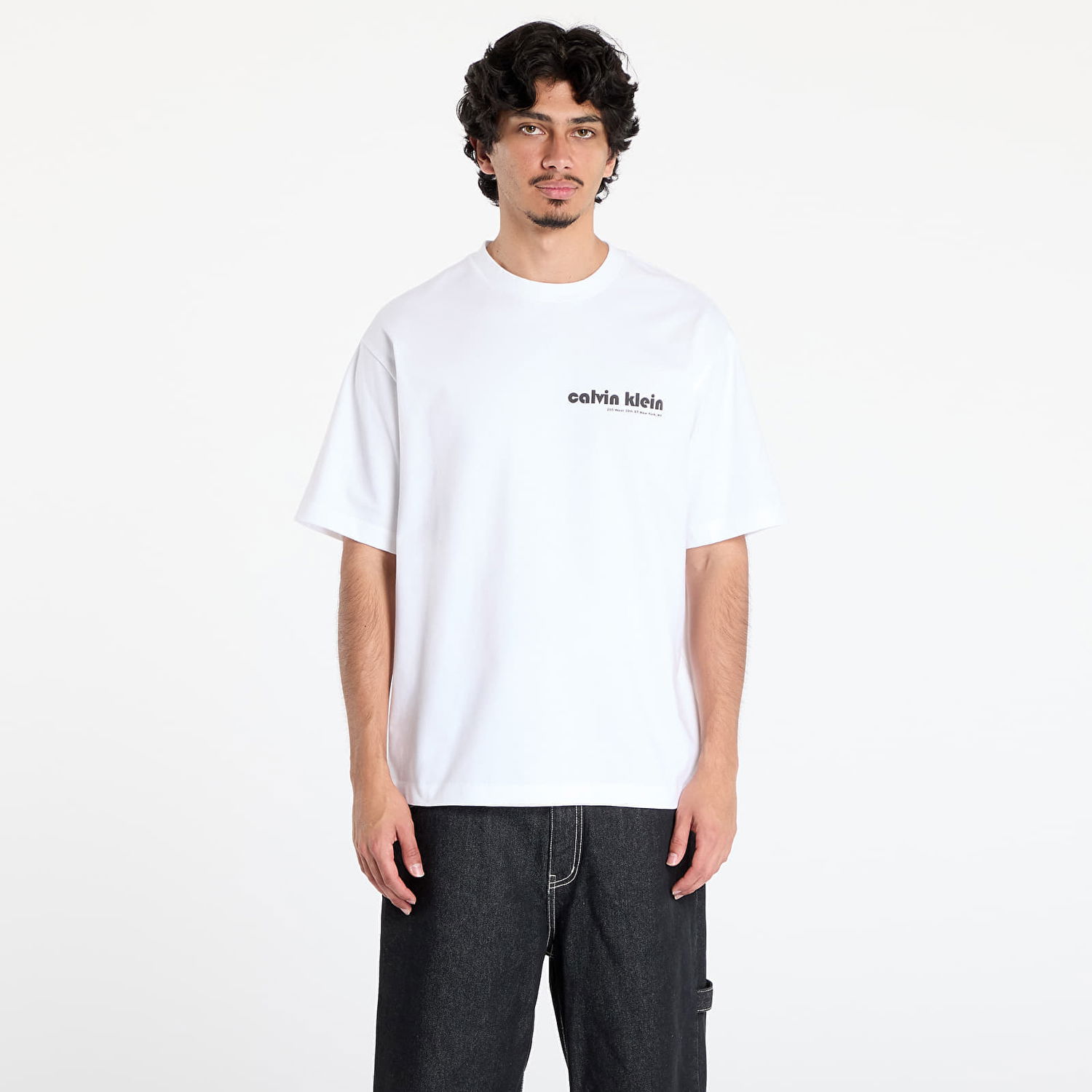 Tričko CALVIN KLEIN Calvin Klein Jeans Short Sleeve T-Shirt Biela | LV04RC829G YAA, 0